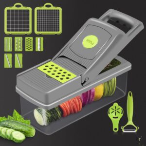 Vegetable Cutter with 8 Interchangeable Blades